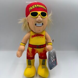 WWE Hulk Hogan Bleacher Creatures 10 Inch Plush Figure Hulkamania Yellow Red NEW